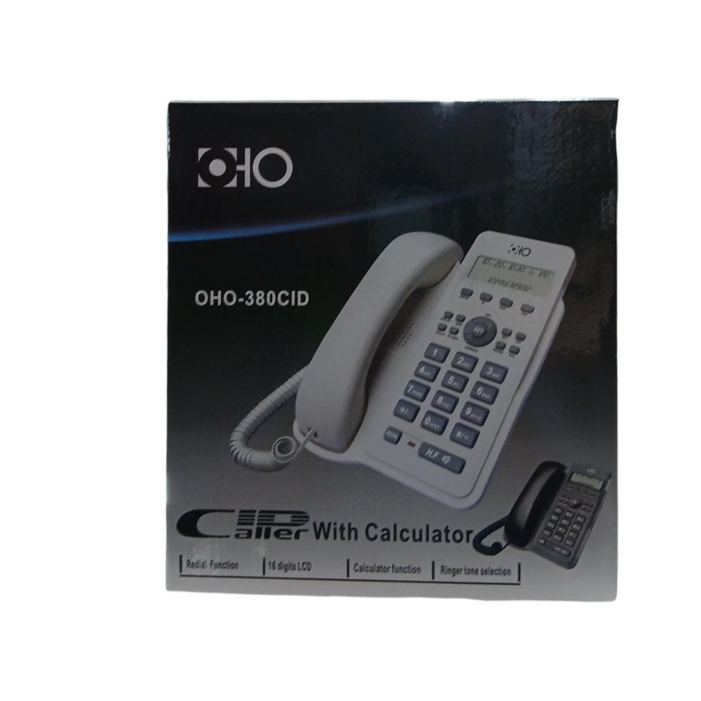 Oho Caller Oid Corded Phone With Calculator