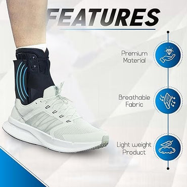 OrthoLife, Ankle Brace | Shoe-Compatible | Lace Up Adjustable Support | For Recovery, Sprains, Injuries | Unisex For Adults