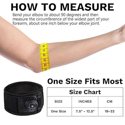 OrthoLife, Elbow Brace For Men & Women, Elbow Brace For Tendonitis And Tennis Elbow And Golfer'S Elbow, Adjustable Elbow Strap