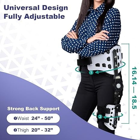 OrthoLife, Abduction Hip Brace,Post Op Rom Hip Stabilizer Brace Joint Protection Fixation Device, Hip Strap Stabilizer Hip Orthosis Support Brace For Joint Sciatica Pain Relief Women Men Universal