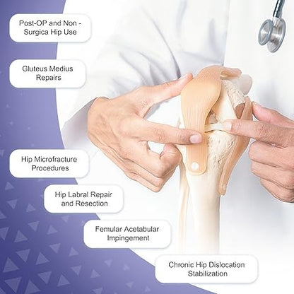 OrthoLife, Abduction Hip Brace,Post Op Rom Hip Stabilizer Brace Joint Protection Fixation Device, Hip Strap Stabilizer Hip Orthosis Support Brace For Joint Sciatica Pain Relief Women Men Universal