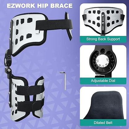 OrthoLife, Abduction Hip Brace,Post Op Rom Hip Stabilizer Brace Joint Protection Fixation Device, Hip Strap Stabilizer Hip Orthosis Support Brace For Joint Sciatica Pain Relief Women Men Universal