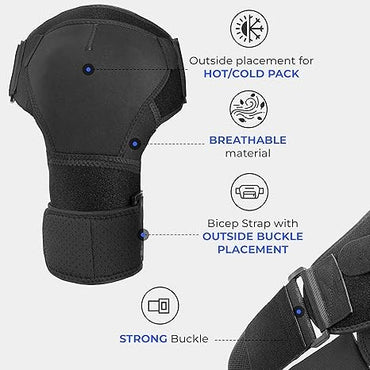 OrthoLife, Shoulder Brace For Men Both Left And Right Arm | Pain Relief Torn Rotator Cuff Compression Support Sleeve Dislocation Stability Immobilizer Stabilizer Bursitis Injury
