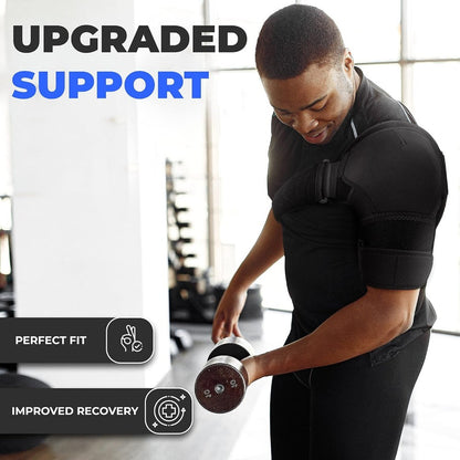 OrthoLife, Shoulder Brace For Men Both Left And Right Arm | Pain Relief Torn Rotator Cuff Compression Support Sleeve Dislocation Stability Immobilizer Stabilizer Bursitis Injury