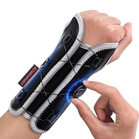 OrthoLife, Wrist Brace For Carpal Tunnel, Adjustable Knob Wrist Support Stabilizer Hand Brace Night Support For Arthritis Tendonitis Sprains Wrist Pain, Fits Left & Right Hand Men And Women
