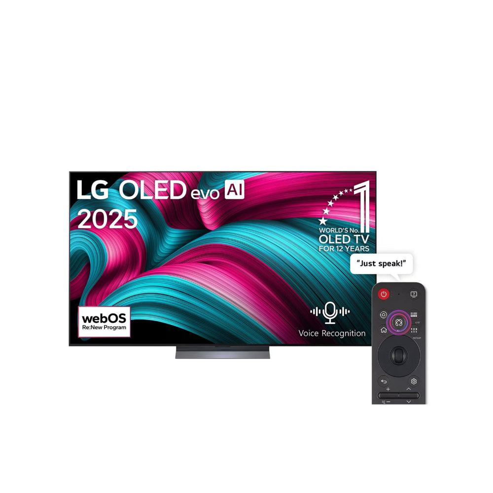 LG OLED 55-Inch EVO C5 4K – 144Hz Smart TV – AI Magic Remote WebOS25 2025, OLED55C56LA