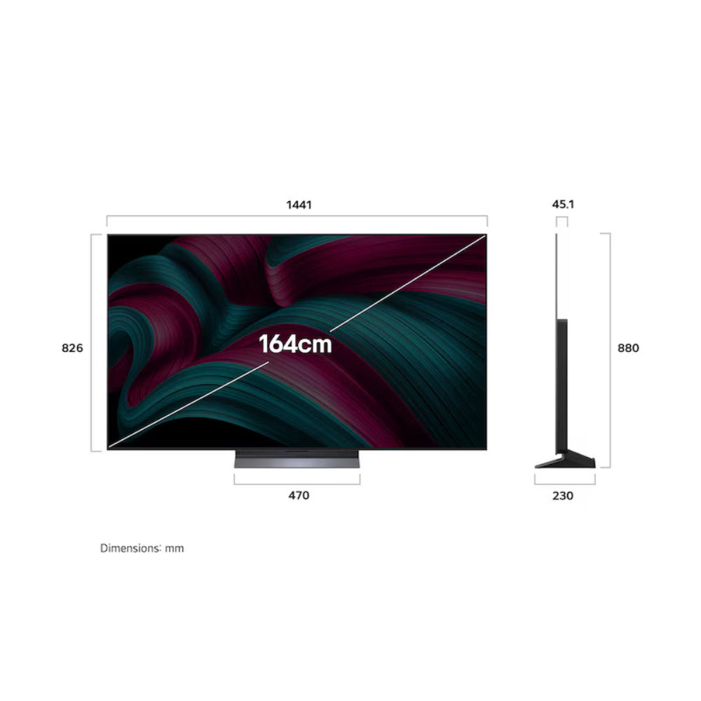 LG OLED 65-Inch EVO C5 4K – 144Hz Smart TV – AI Magic Remote WebOS25 2025, OLED65C56LA