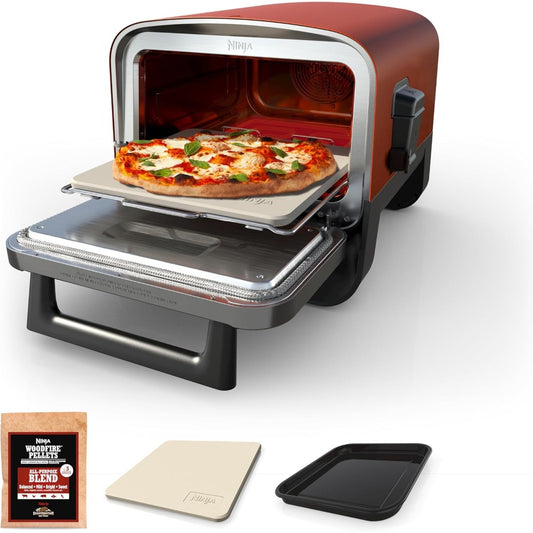 Ninja, Woodfire 8-in-1 Electric Outdoor Pizza Oven 2400w