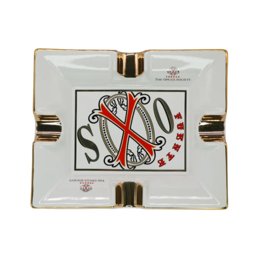 Artuto Fuente The OpusX Society Cigar Ashtray – Cenicero de Porcelana Ashtray With 4 Cigar Holders [White], OpusX-White, OpusX-White