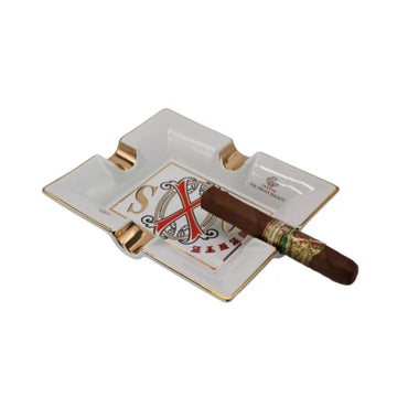 Artuto Fuente The OpusX Society Cigar Ashtray – Cenicero de Porcelana Ashtray With 4 Cigar Holders [White], OpusX-White, OpusX-White