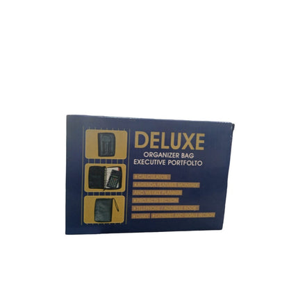 Deluxe, Organizer Bag Executive Portfolio With Calculator Agenda Features Monthly & Weekly Planner