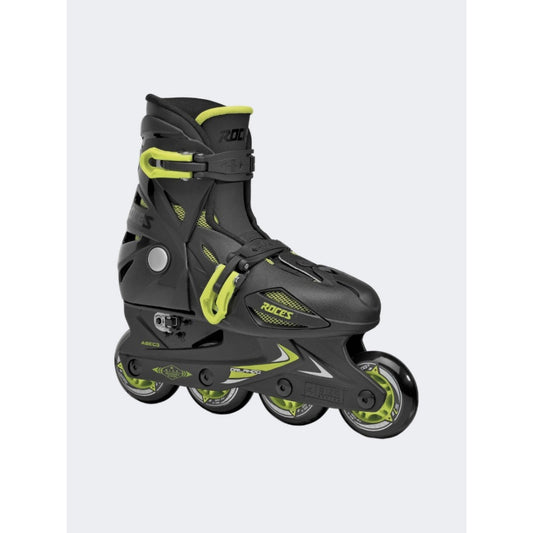 Roces, Orlando III Unisex Adjustable Skating Roller Skates BlackLime, Available in Different Sizes