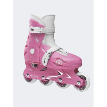 Roces, Orlando III Unisex Adjustable Skating Roller Skates Pink White, Available in Different Sizes