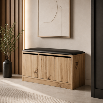 Nordic Storage Bench Shoe Cabinet | MR2-KE