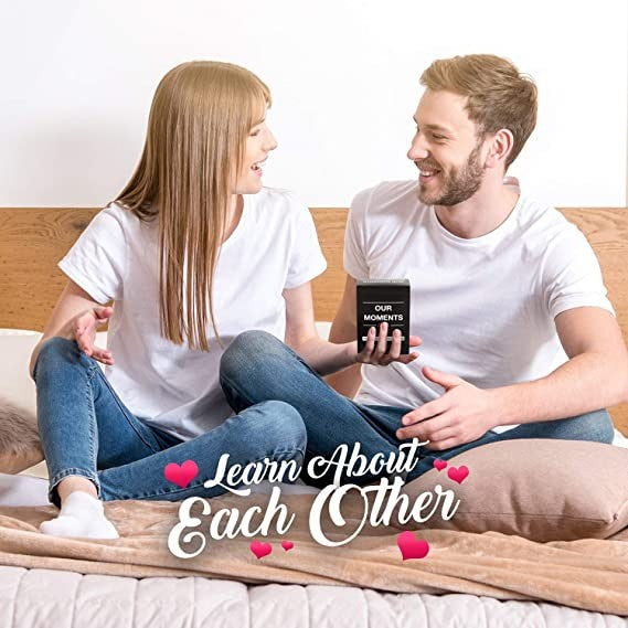 OUR MOMENTS Couples: 100 Conversation Starters for Great Relationships - Fun Conversation Cards Game for Couples
