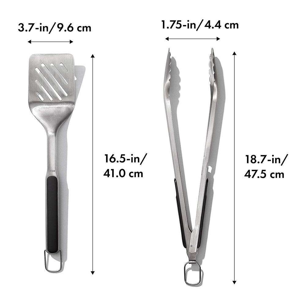 OXO Good Grips Grilling Turner and Tongs Set, OXO-11320200