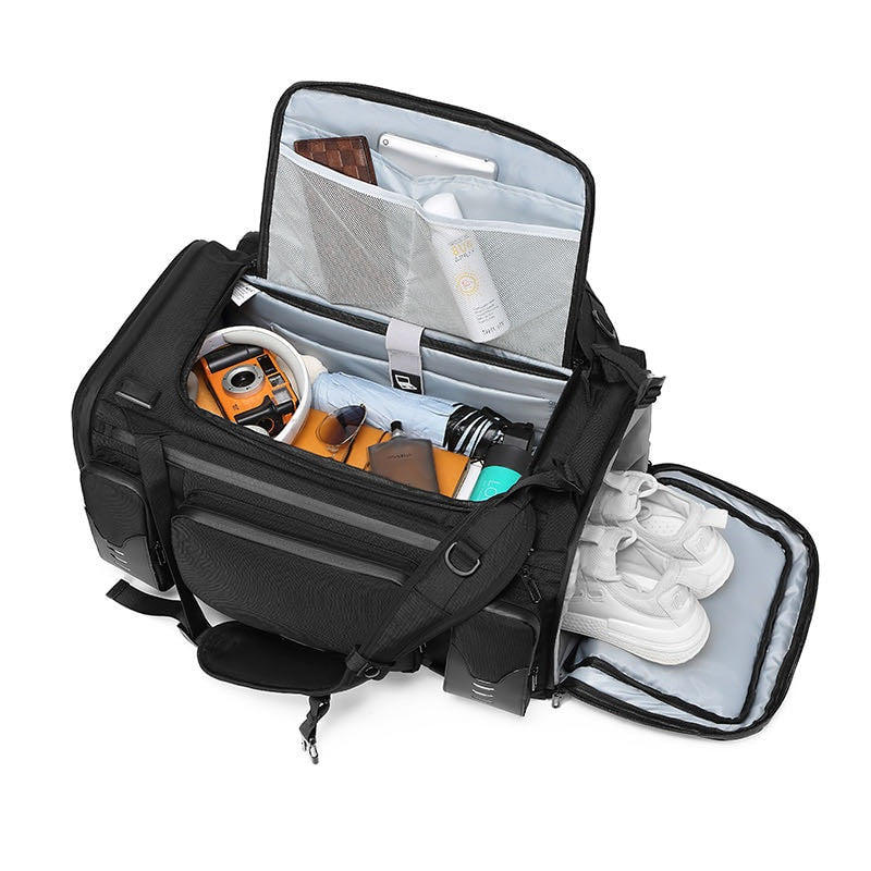 Ozuko, Crossfit Backpack Luxury Luggage Travel Bags Custom Spend The Night Duffle Bag Travel Gym Tactical Backpack, Available in Different Colors