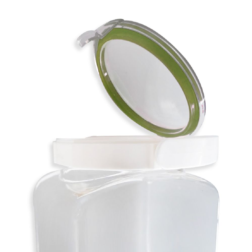 Fresh Look Airtight Plastic Canister, Kaki-Green Joints 3850 Ml