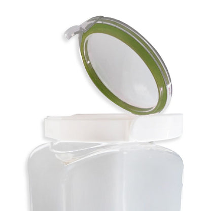 Fresh Look Airtight Plastic Canister, Kaki-Green Joints 3850 Ml