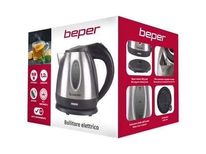 Beper, Stainless Steel Electric Kettle, P101BOL001