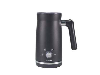 Beper, Automatic Milk Frother, With LID, 300ML, 4 Functions, Power 500W, Black