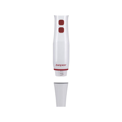 Beper Hand Blender 400W, Stainless Steel, Turbo Function [White], P102FRU003