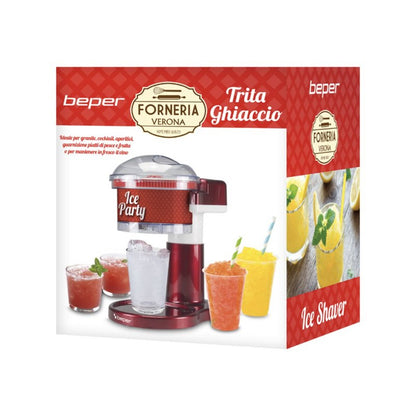 Beper, Electric Ice Shaver, Ice Machine, 30W, Stainless Steel Blades, Safety Lock, P102GEL100