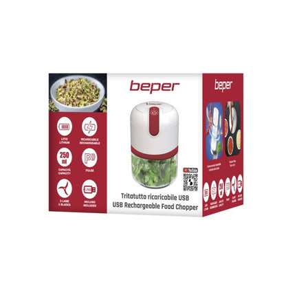 Beper, Usb Rechargeable Food Chopper, P102ROB050