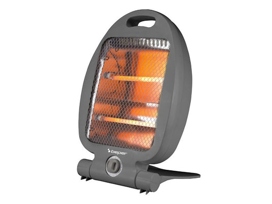 Beper Quartz Heater 400-800W, Fast Heating, 2 Power Levels, 2 Heating Elements, Eco-Function, Auto-Off, P203PAN004