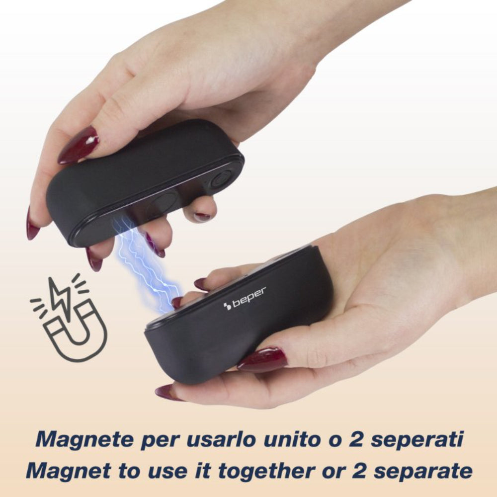 Beper Hand Warmer Rchargeable Magnetic, 3 Heat Level, USB-C Charging, P203TFO050