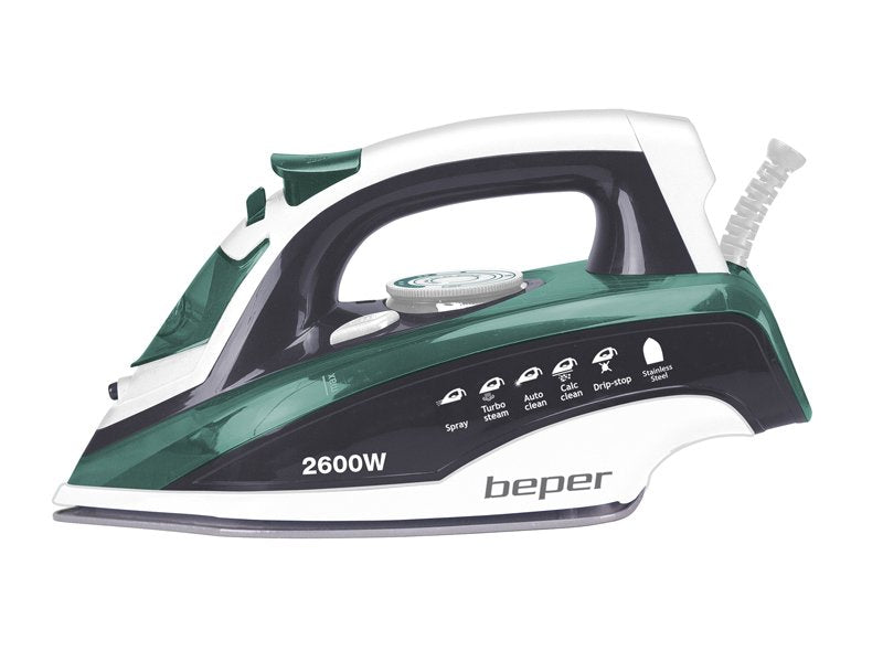 Beper, Steam Iron, Dry/Steam Ironing, 400ML, 2600W, P204FER003