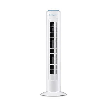 Beper Tower Fan 45W, Quiet Fan, Height 72cm, Automatic Oscillation [White], P206VEN301
