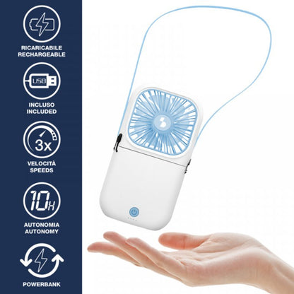 Beper Mini Rechargeable Foldable Fan + Powerbank, P206VEN411