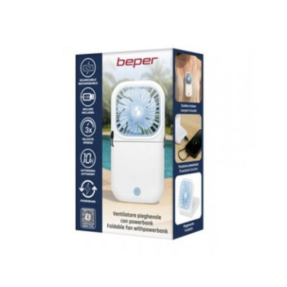 Beper Mini Rechargeable Foldable Fan + Powerbank, P206VEN411