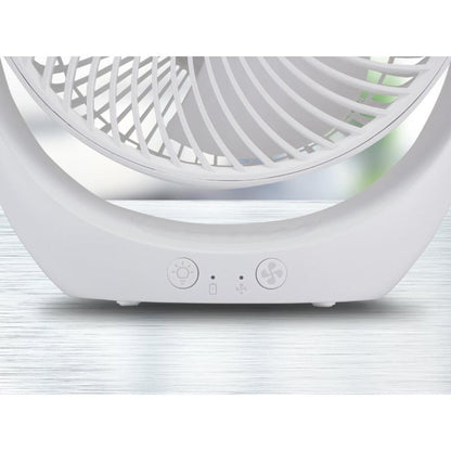 Beper Portable Fan Rechargeable With LED Light 3 Ventilation Speeds, P206VEN425