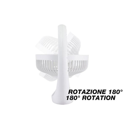 Beper Portable Fan Rechargeable With LED Light 3 Ventilation Speeds, P206VEN425