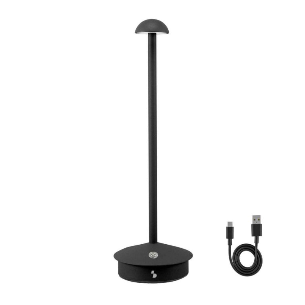 Beper Rechargeable Table Lamp Slim Black, P207ILI153