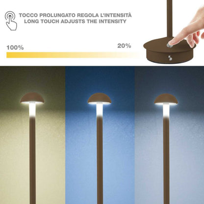 Beper Rechargeable Table Lamp Slim Corten, P207ILI155