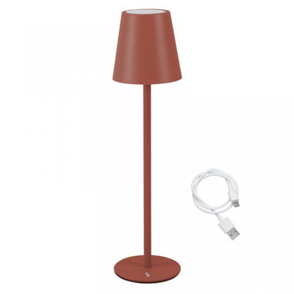 Beper Rechargeable Table Lamp Aura Brick Red, P207ILI204