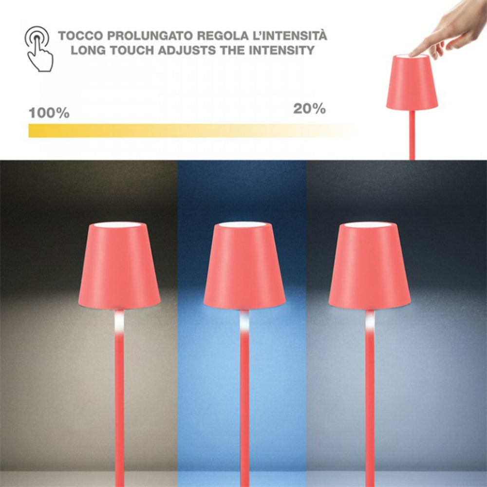 Beper Rechargeable Table Lamp Aura Coral, P207ILI206