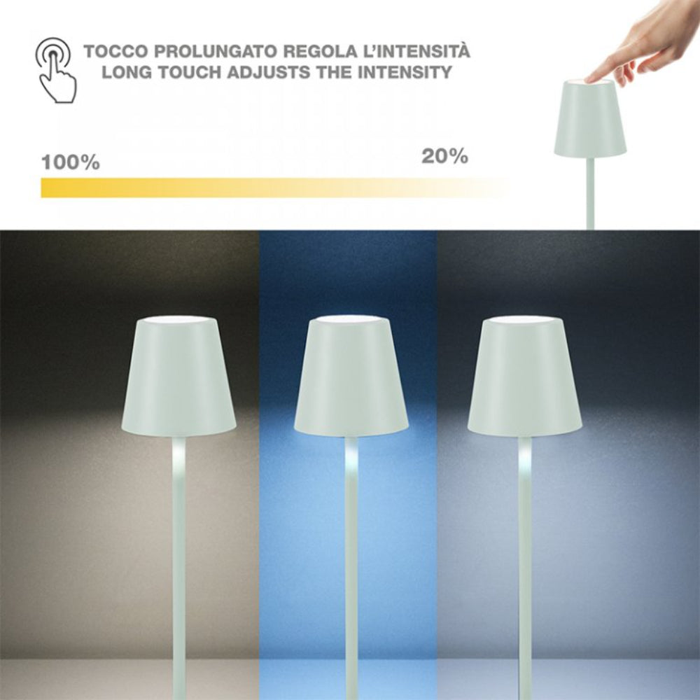 Beper Rechargeable Table Lamp Aura Mint Green, P207ILI208