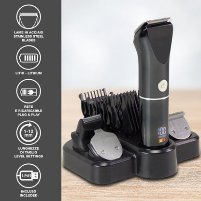 Beper Trimmer Set For Face, Hair and Body - TrimX 12, P304CAP050