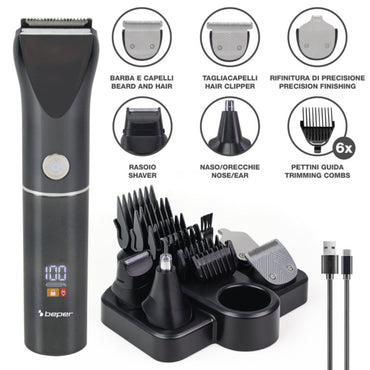 Beper Trimmer Set For Face, Hair and Body - TrimX 12, P304CAP050