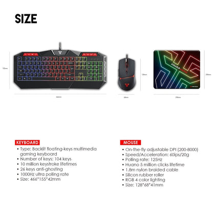 Fantech, P31 Gaming Combo 3In1