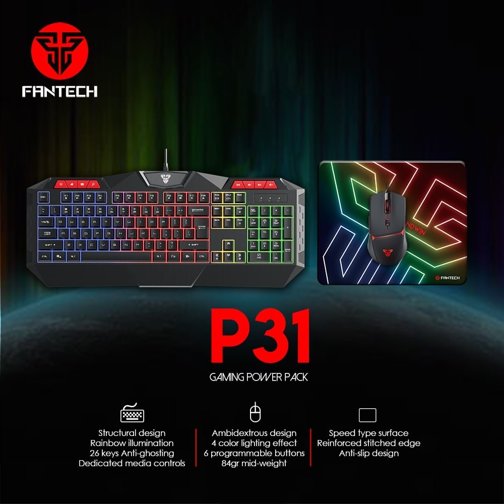 Fantech, P31 Gaming Combo 3In1
