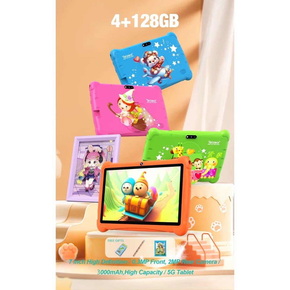 Telzeal, P602 7Inch 128Gb/4Gbram, Available in Different Colors