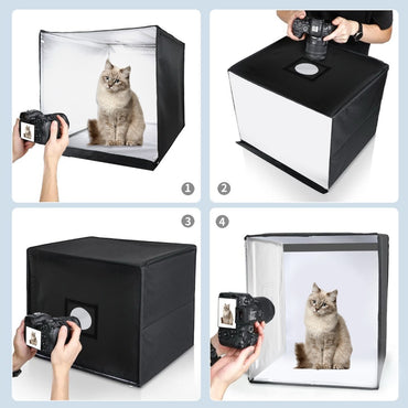Portable Photo Studio Lighting Tent For Professional Photography With Led Light Tent - Lbsibn60