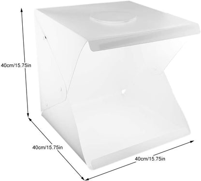 Mascube, Photo Box Foldable With Led, 40X40Cm, Pb-01, White