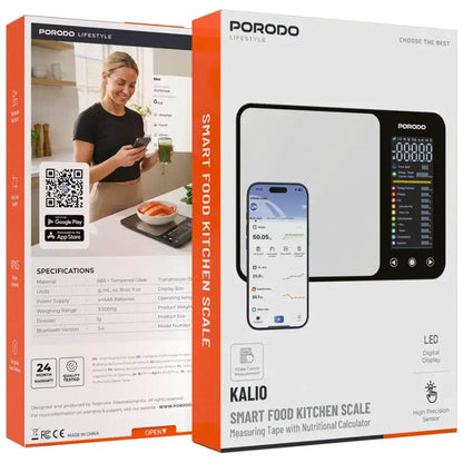 Porodo Lifestyle Smart Food Kitchen Scale, PDLFSTK