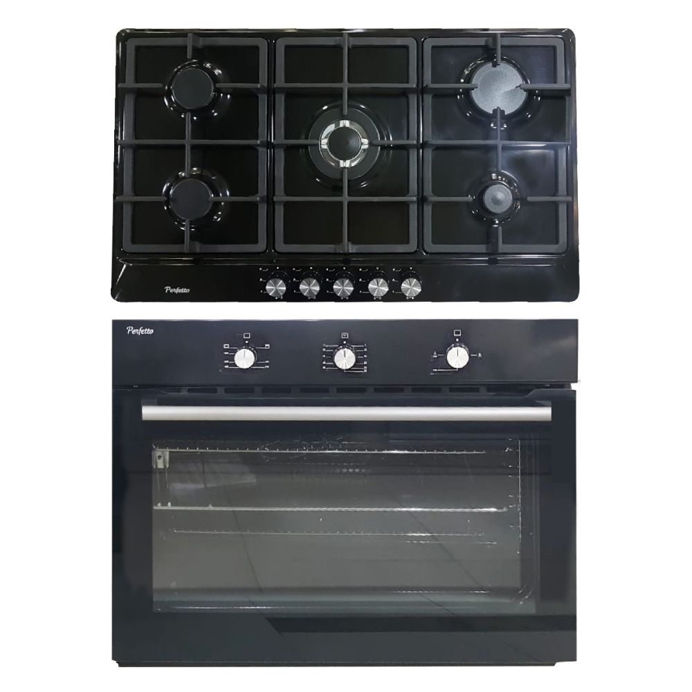 Perfetto, 90Cm Built-In Bundle Black